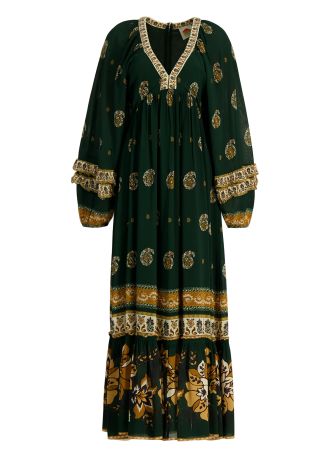 Ayla printed maxi dress