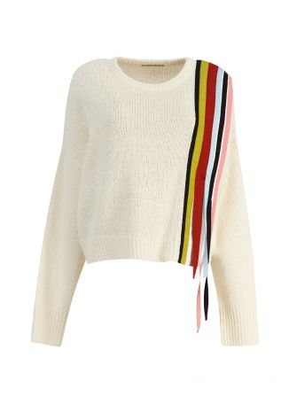 Timo grosgrain-embellished cotton-blend jumper
