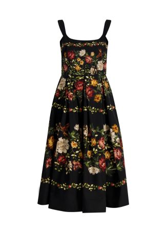 Alcaparra Paramo floral-print cotton midi dress