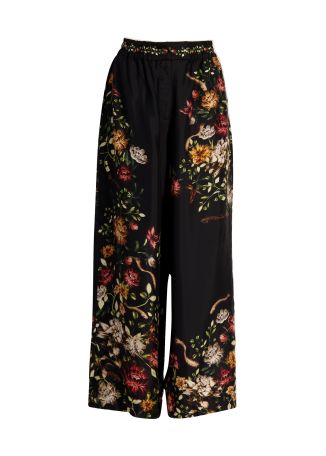 Tota Paramo floral-print silk trousers
