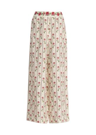 Tota Quebrada floral-print linen trousers