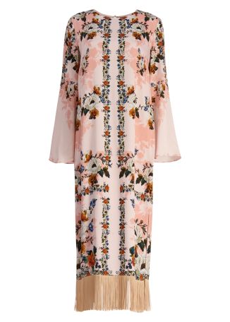 Seraphina floral-print crepe midi dress