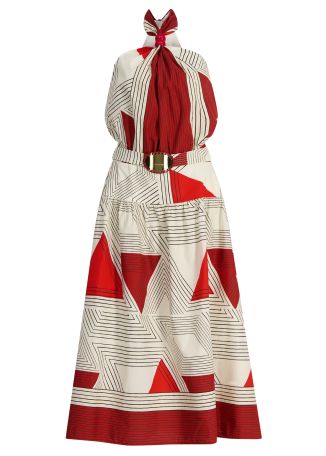 Lana printed cotton maxi dress