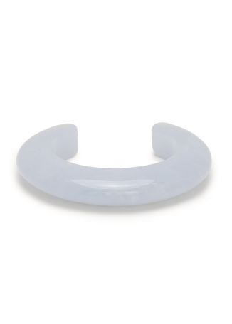 Ridge blue resin cuff bracelet