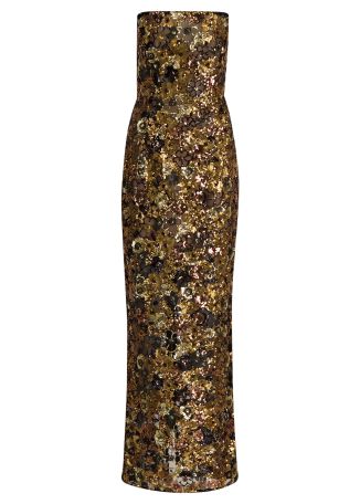 Farah sequin-embellished tulle gown