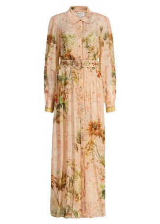 Afya floral-print georgette maxi dress