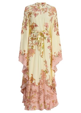 Riah floral-print crepe kaftan