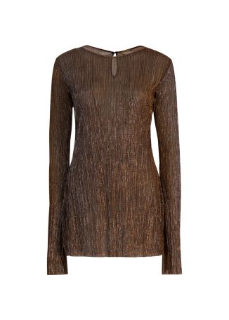 Loretta green metallic top