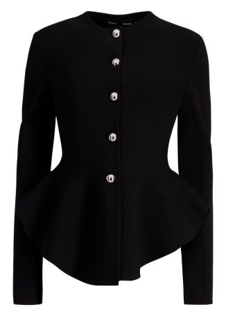 Dasha black peplum jacket