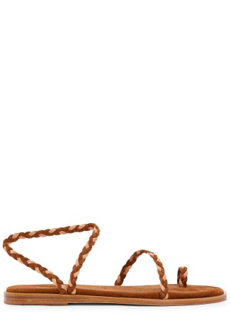 Eleftheria braided suede sandals
