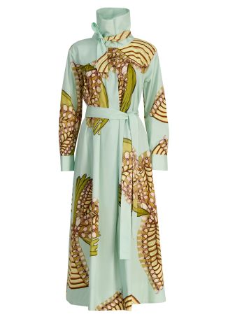 Terezie printed cotton maxi dress