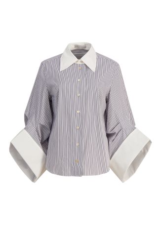 Intention striped cotton shirt