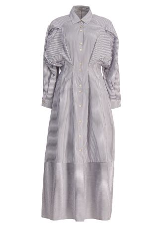 Vessel striped cotton maxi dress