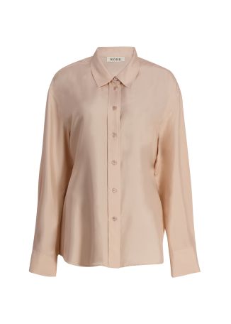 Pink silk shirt
