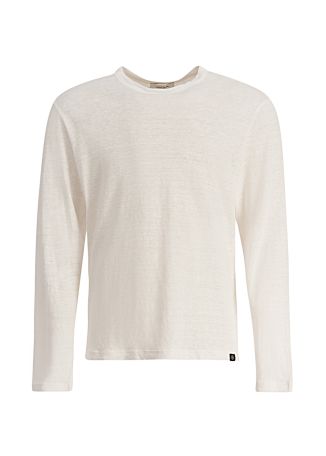 Ivory linen cotton t-shirt