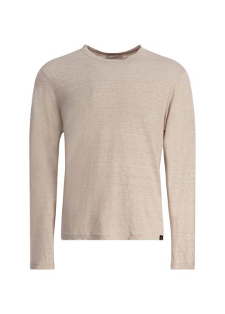 Beige linen cotton t-shirt