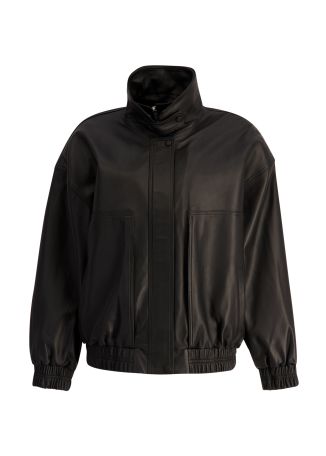 Black leather jacket