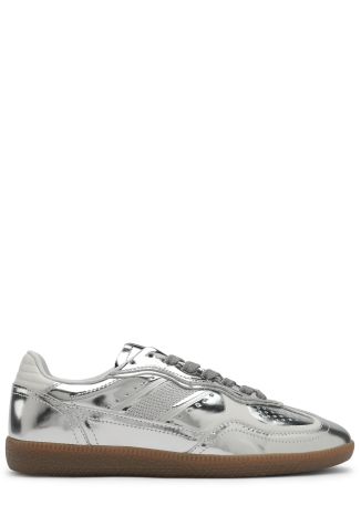 Tb.490 silver panelled metallic leather sneakers