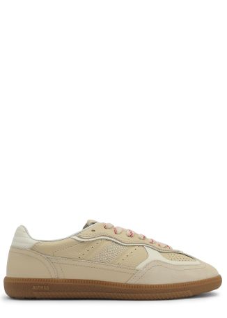 Tb.490 beige panelled leather sneakers