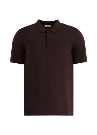 Lewis brown cotton polo shirt