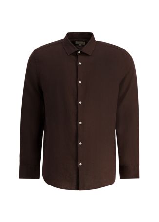Luca brown linen shirt