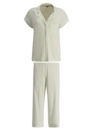 Gisele green stretch-modal pyjama set