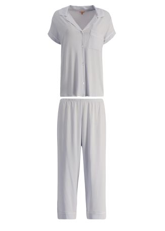 Gisele blue stretch-modal pyjama set
