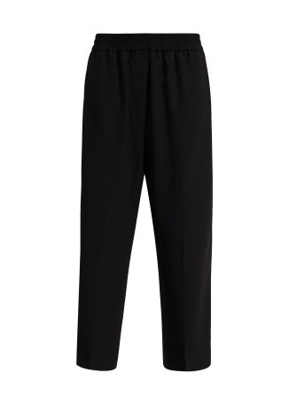 Jonah black wide-leg trousers