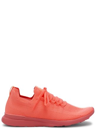 Techloom breeze coral mesh stretch-knit sneakers