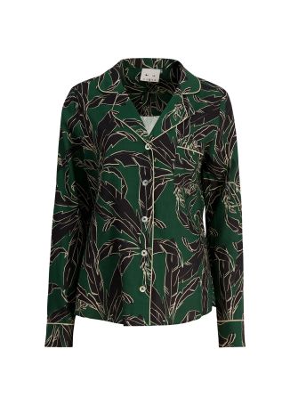 Tamara rio printed linen-blend shirt