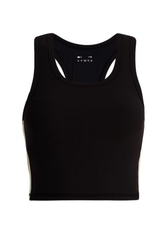 Arcadia sophie black ribbed bra top