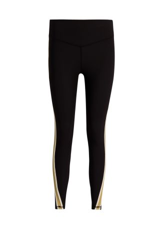 Arcadia black ribbed leggings