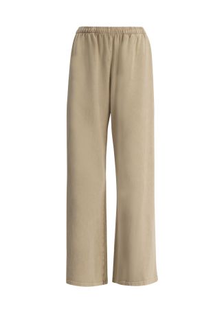 Soho tokio beige wide-leg cotton trousers