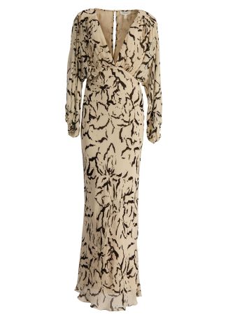 Rea printed georgette maxi dress