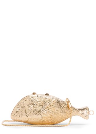 Splash gold fish metal clutch