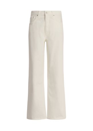Manon off-white wide-leg jeans