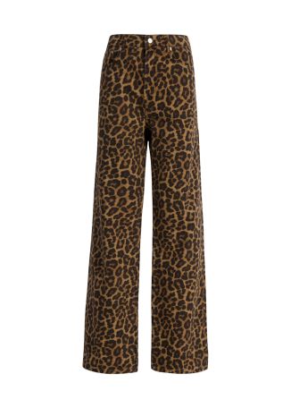 Hugh leopard-print jeans