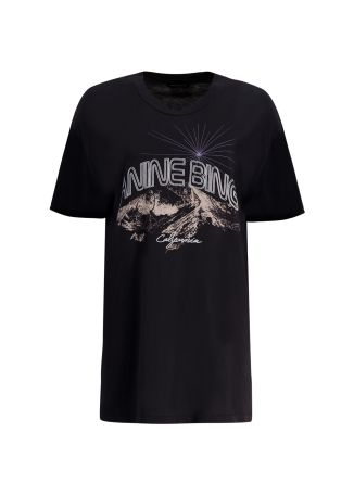 Walker black printed cotton t-shirt