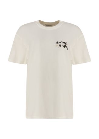 Walker white logo-print cotton t-shirt