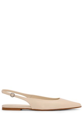 Annora ivory leather slingback sandals