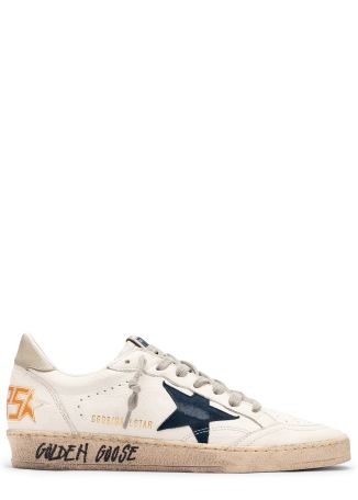 Ball star logo leather sneakers