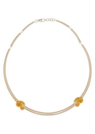 X lucy williams knot-embellished necklace