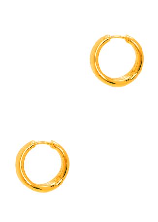 Savi layered 18kt gold-plated hoop earrings