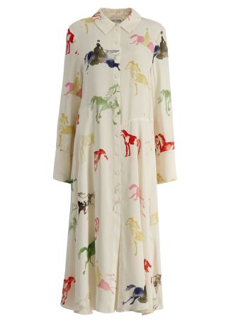 Printed maxi dress