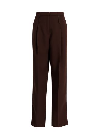 Brown wide-leg trousers