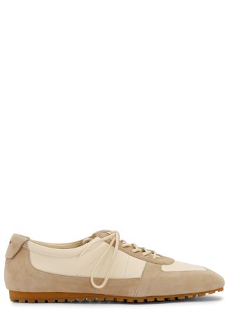 Uma colour-blocked suede and leather sneakers