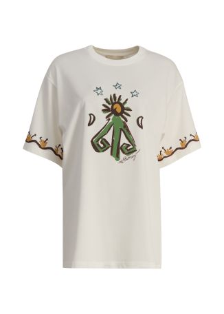 Sun dancer printed cotton t-shirt