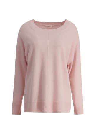 Pink wool-blend jumper