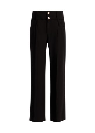 Paixos black wide-leg trousers