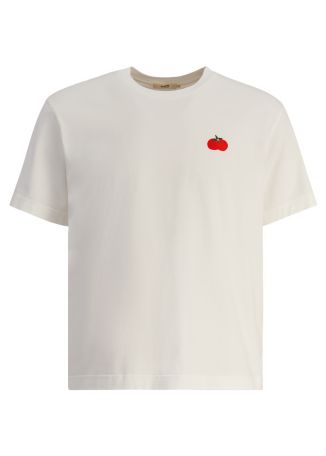 Harvest white printed cotton t-shirt